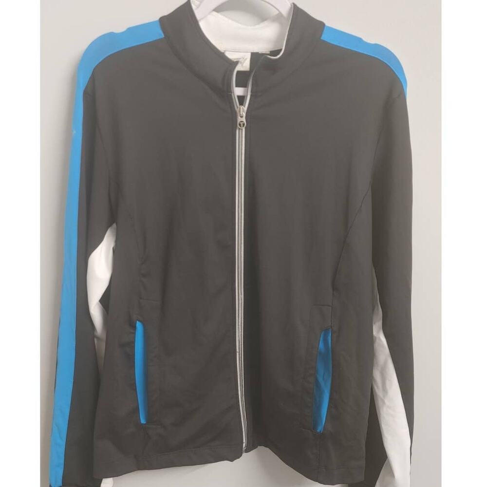 Tail Jacket Zip Up Pockets Golf Tennis Athletic Large